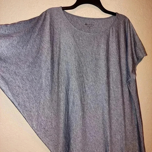 ATHLETA Sunlover Hilo Dress Gray Asymmetrical UPF 50 Swimsuit Cover Heather Sz M - Picture 5 of 6